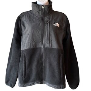 The North Face Polartec Fleece Jacket Black Full Zip Womens Size Medium Outdoor